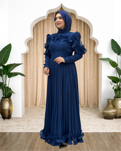 Yeliz Abiye Lacivert