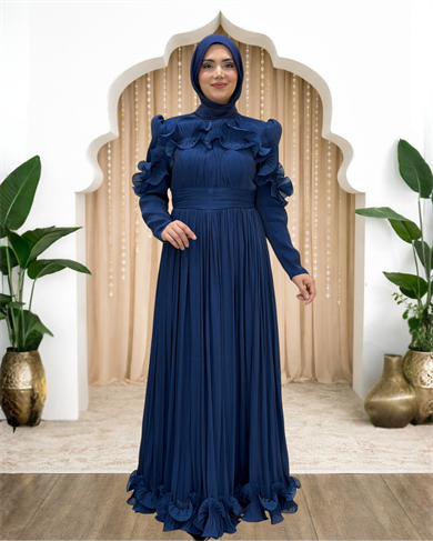 Yeliz Abiye Lacivert