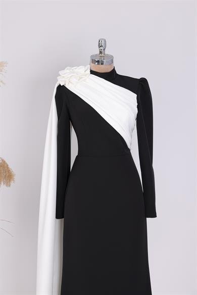 Yonca Abiye Siyah Beyaz