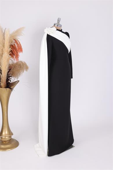 Yonca Abiye Siyah Beyaz