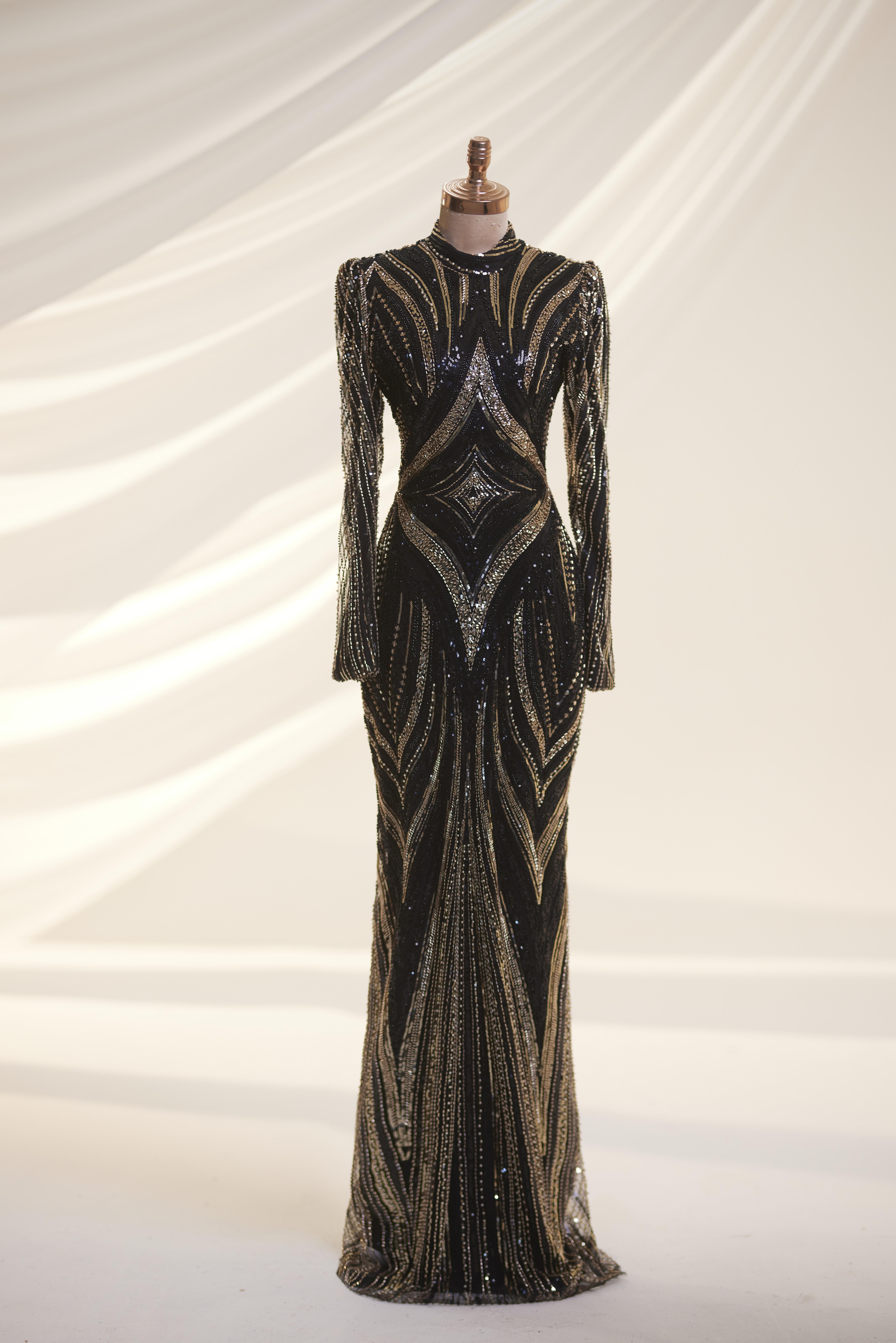 Alanur Abiye Siyah Gold