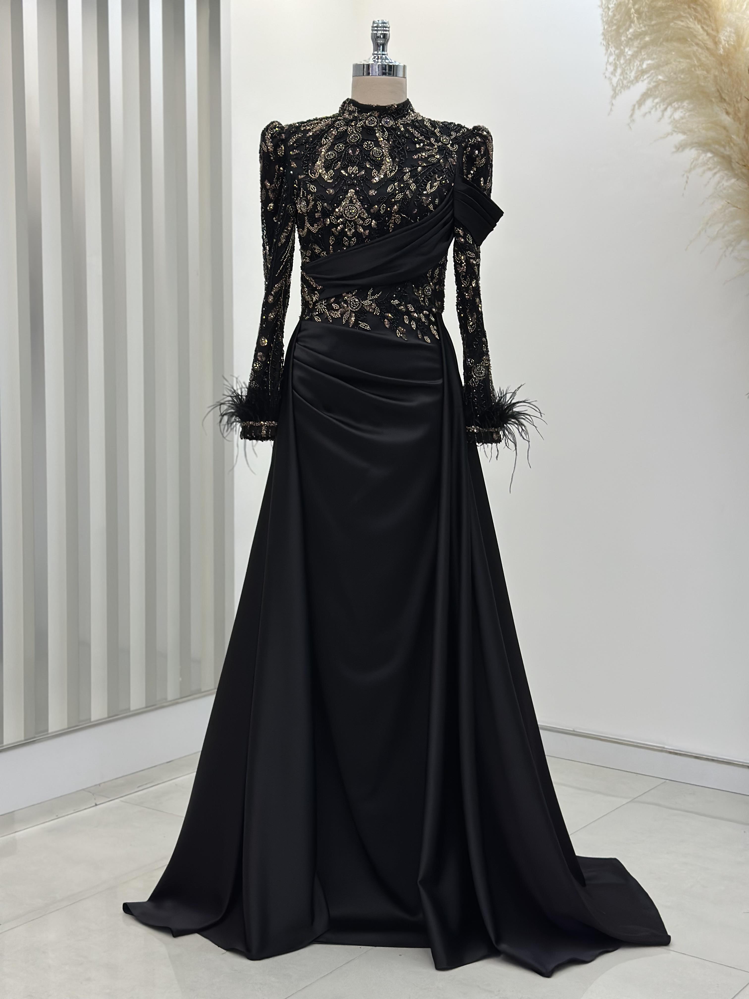 Anabel Abiye Siyah-Gold