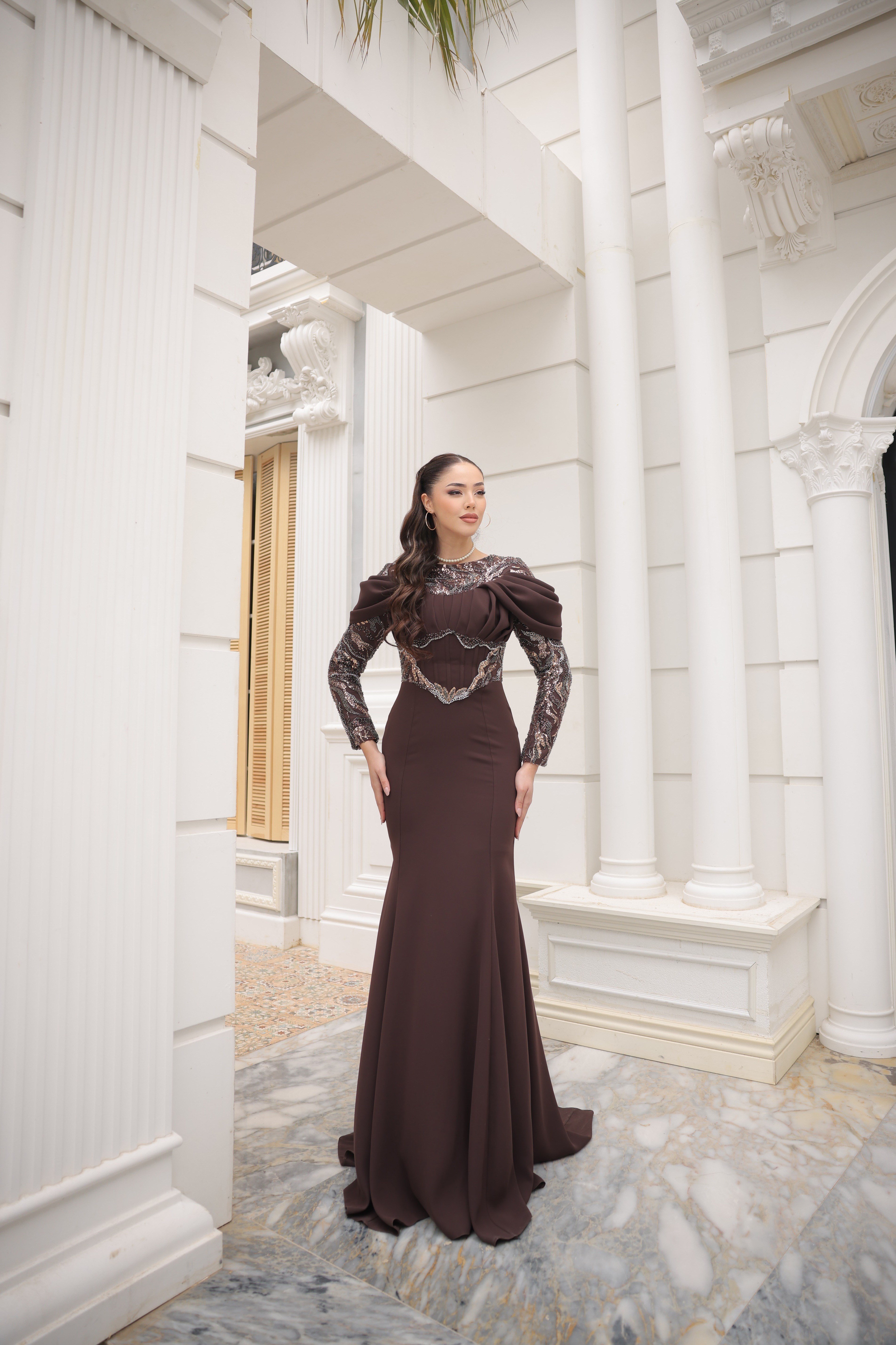 Angel Abiye Kahverengi 
