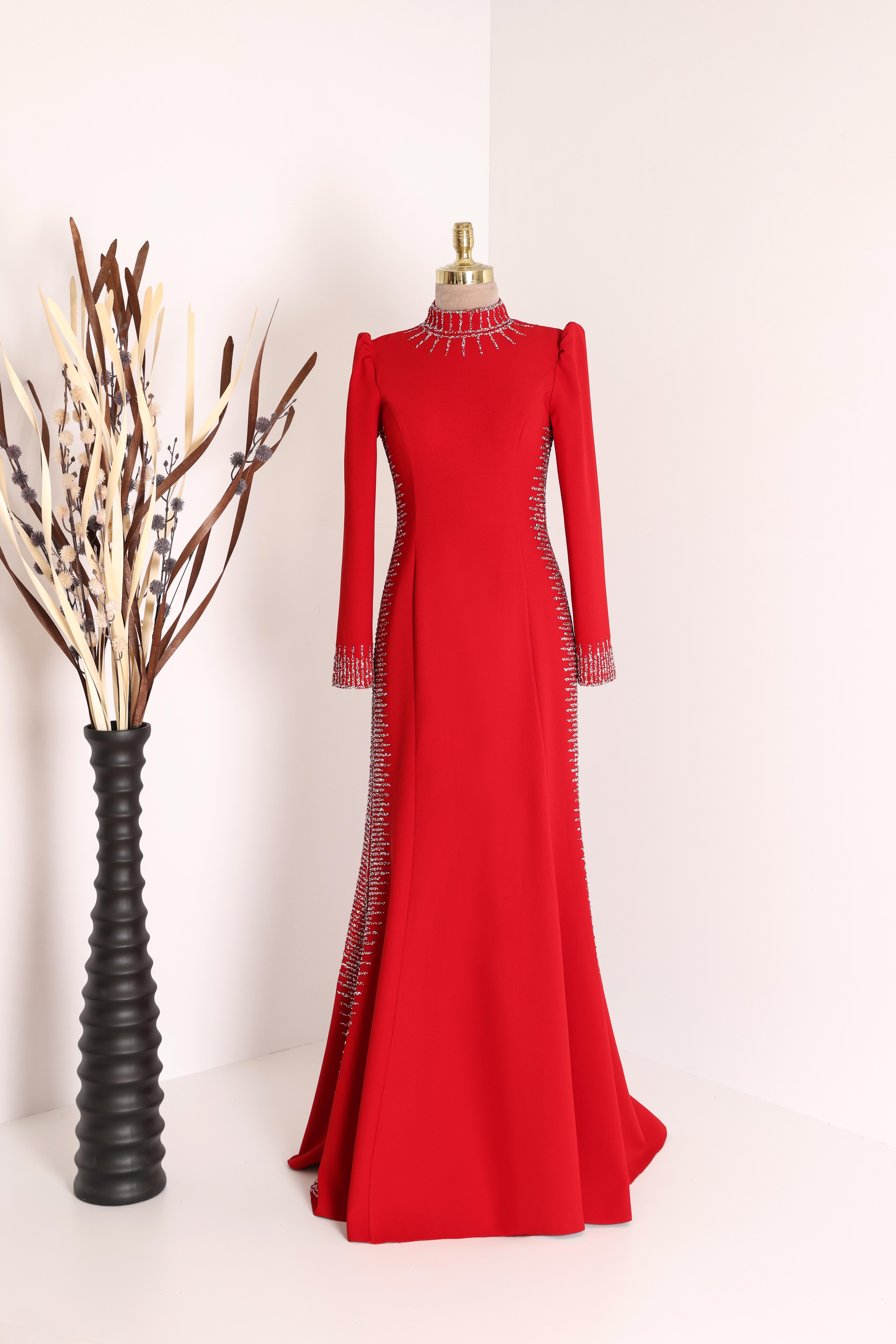 Anna Abiye Kırmızı