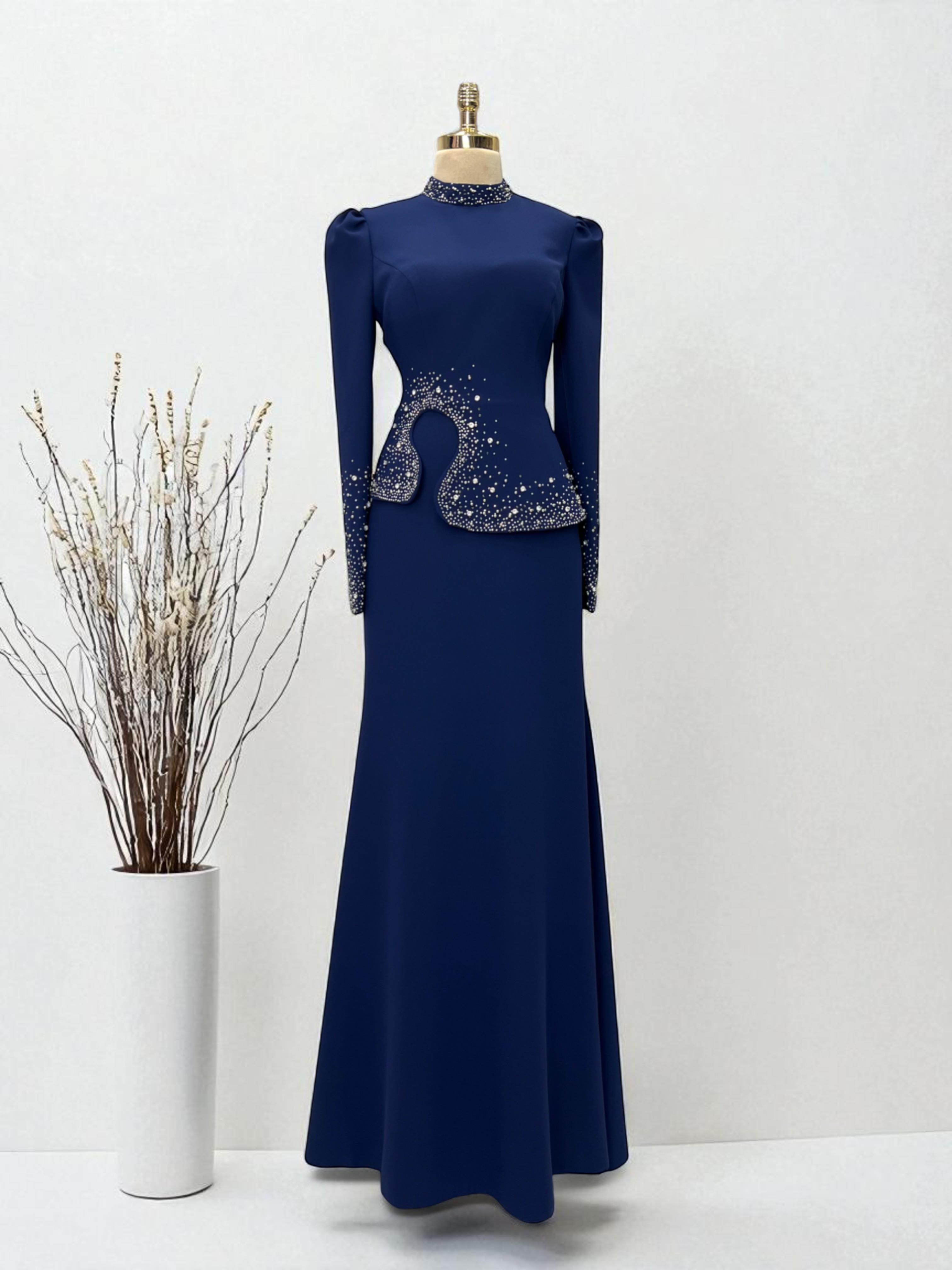 Damla Abiye Lacivert