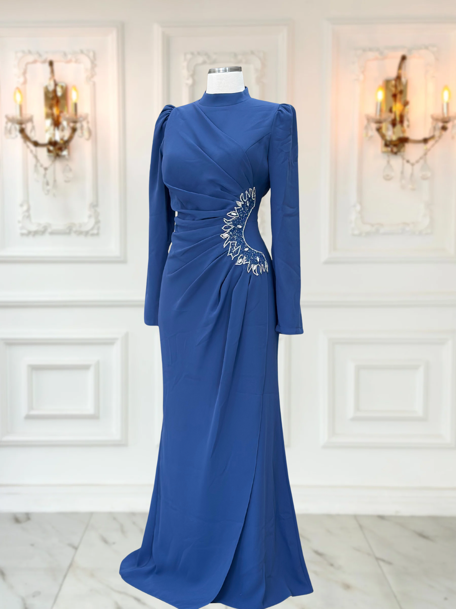 Güneş Abiye İndigo