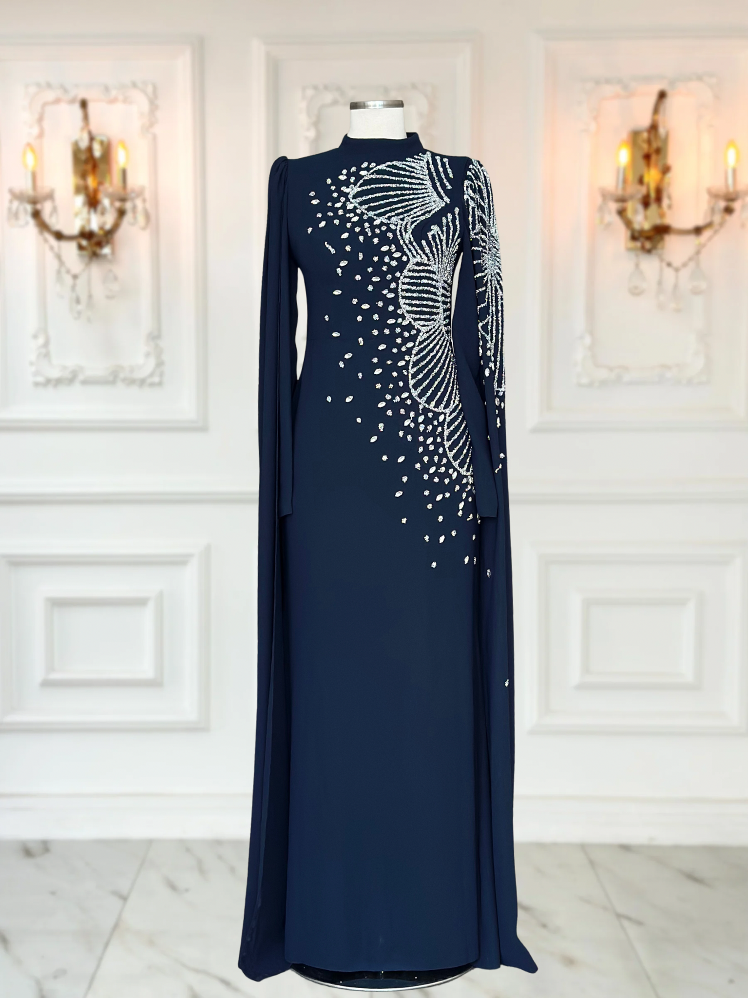 Hüsna Abiye Lacivert