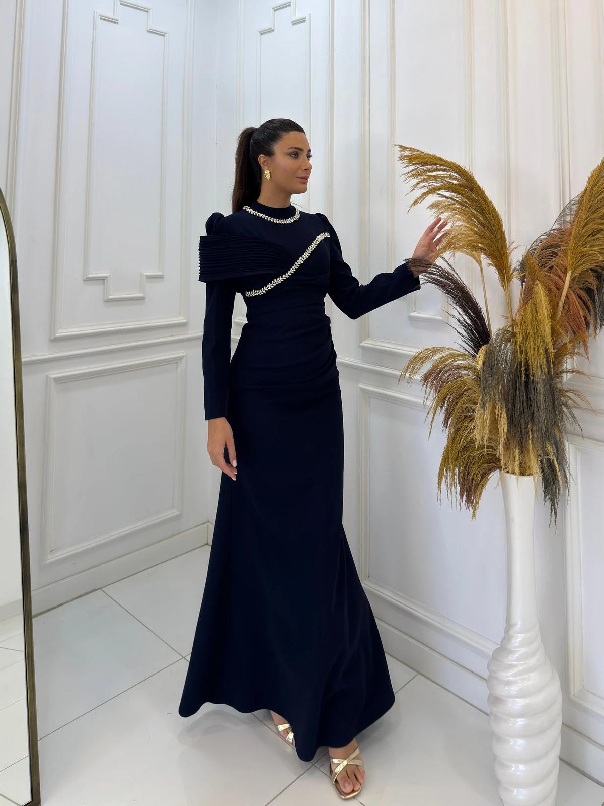 Loria Abiye Lacivert 