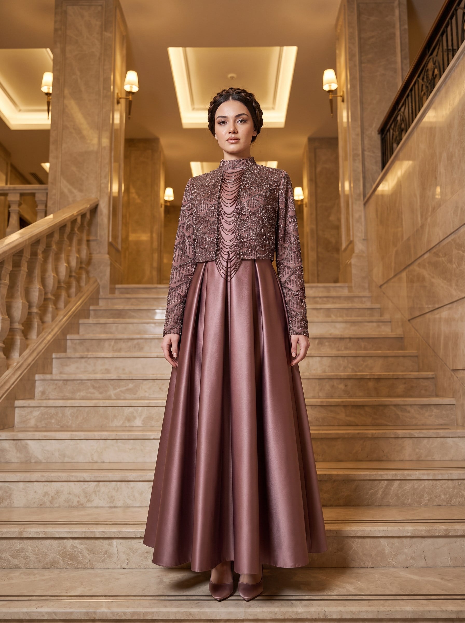 Manolya Abiye Kahverengi 