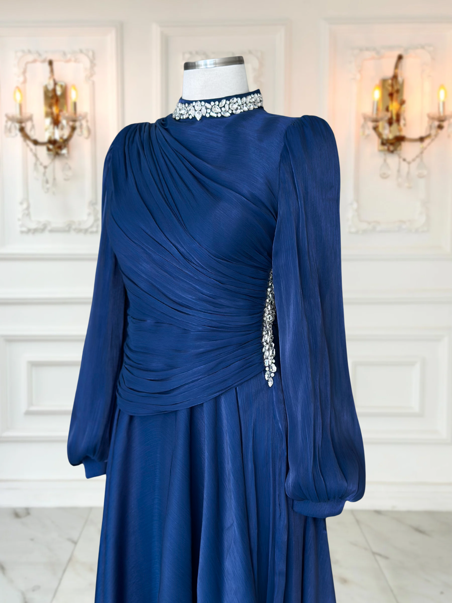 Nergis Abiye Lacivert 