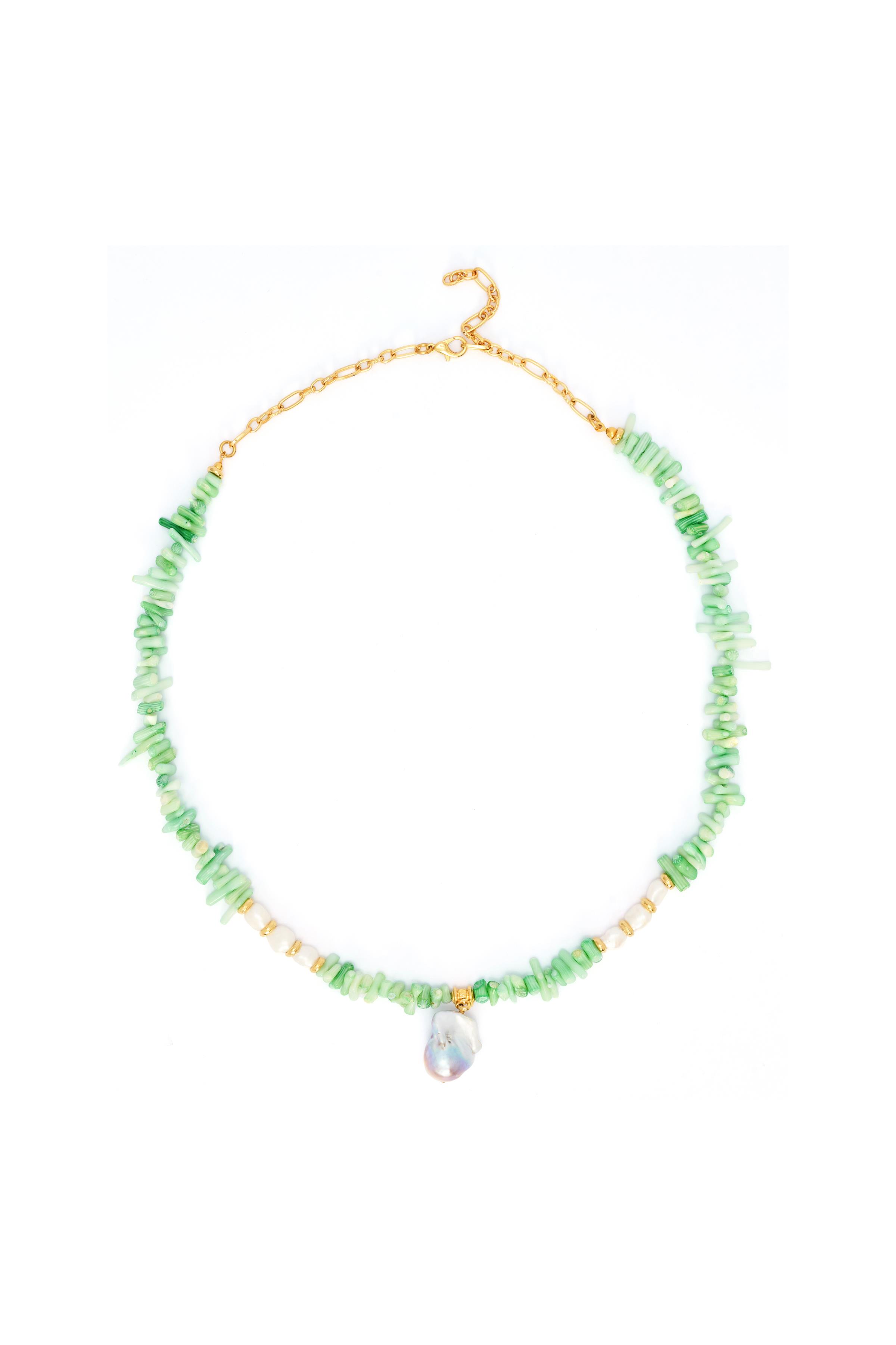 Lune Shore Mint Necklace
