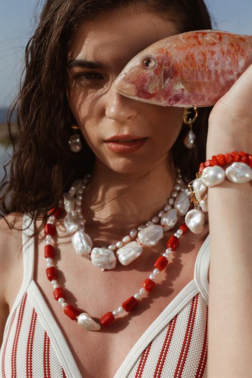 Amour Drop Red Necklace