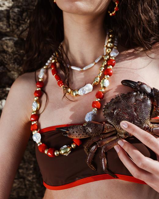 Golden Coral Necklace