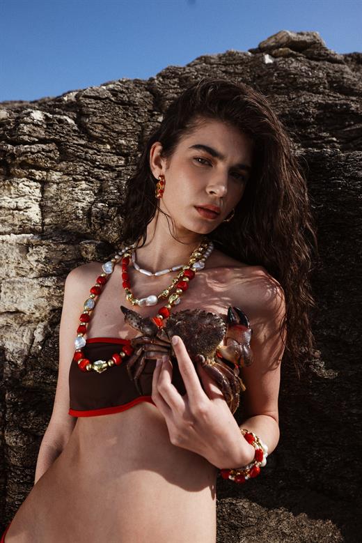 Golden Coral Necklace