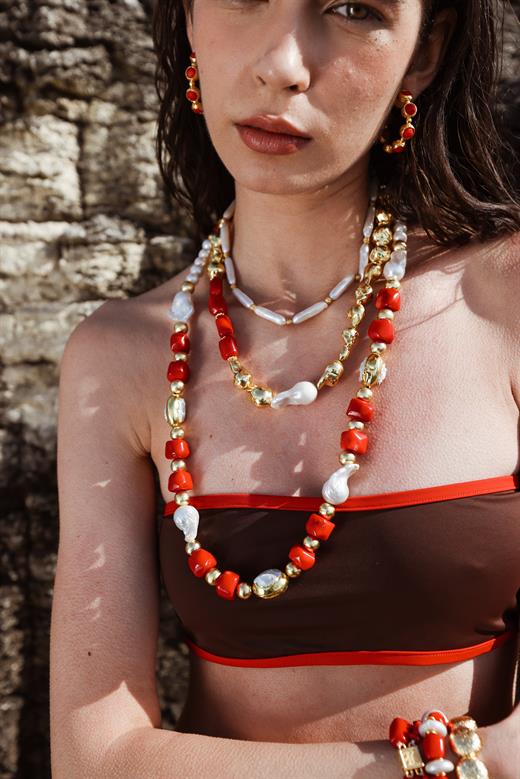 Virella Red Earring