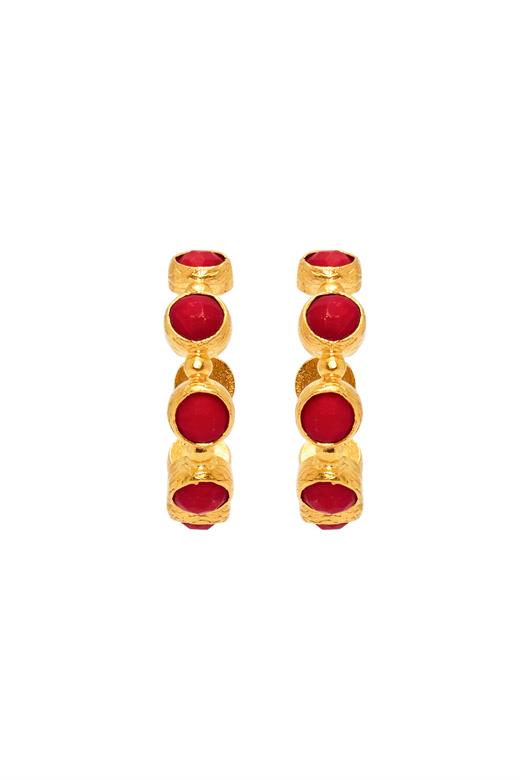 Virella Red Earring