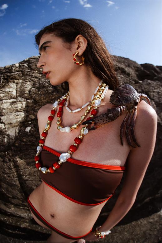 Virella Red Earring