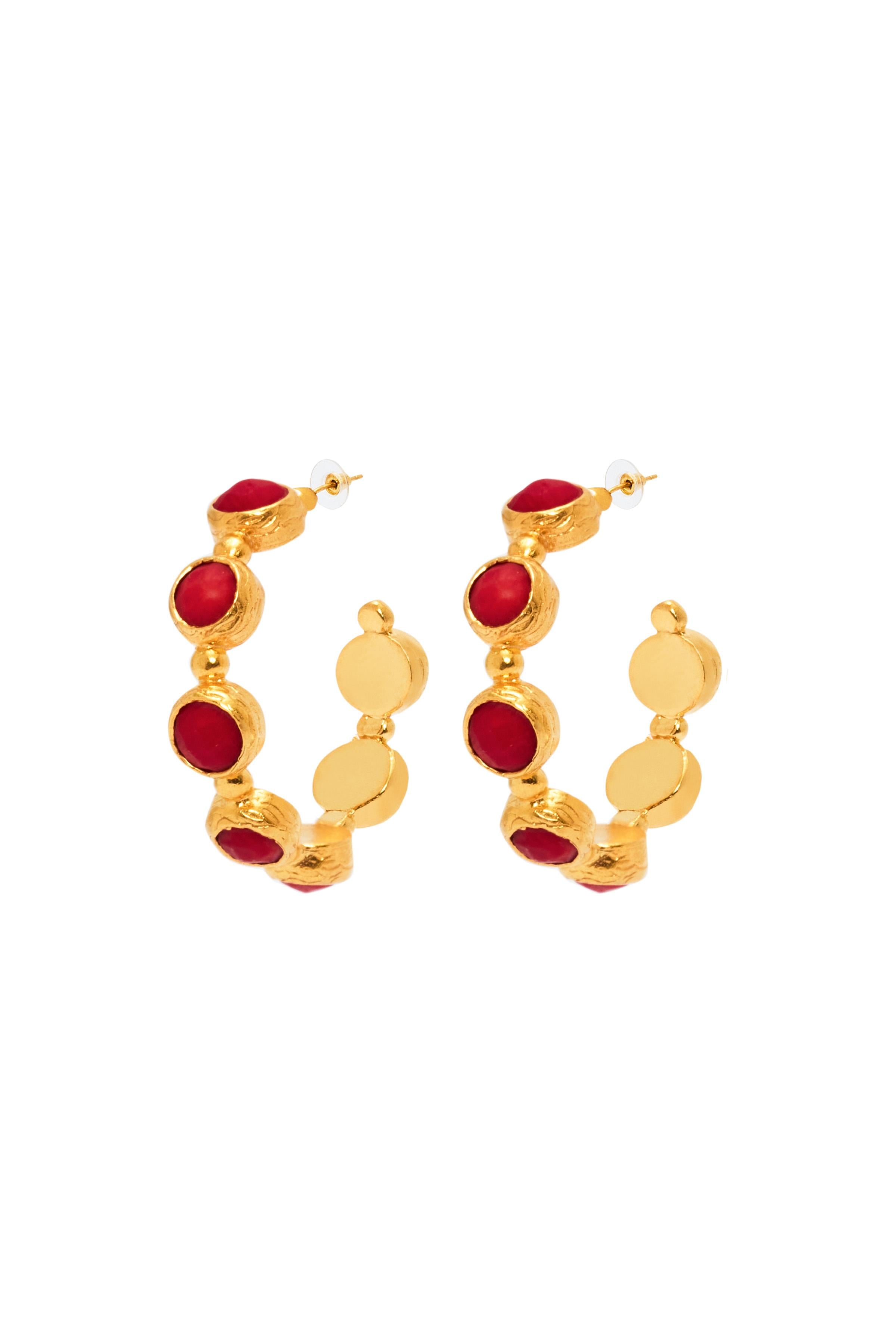 Virella Red Earring