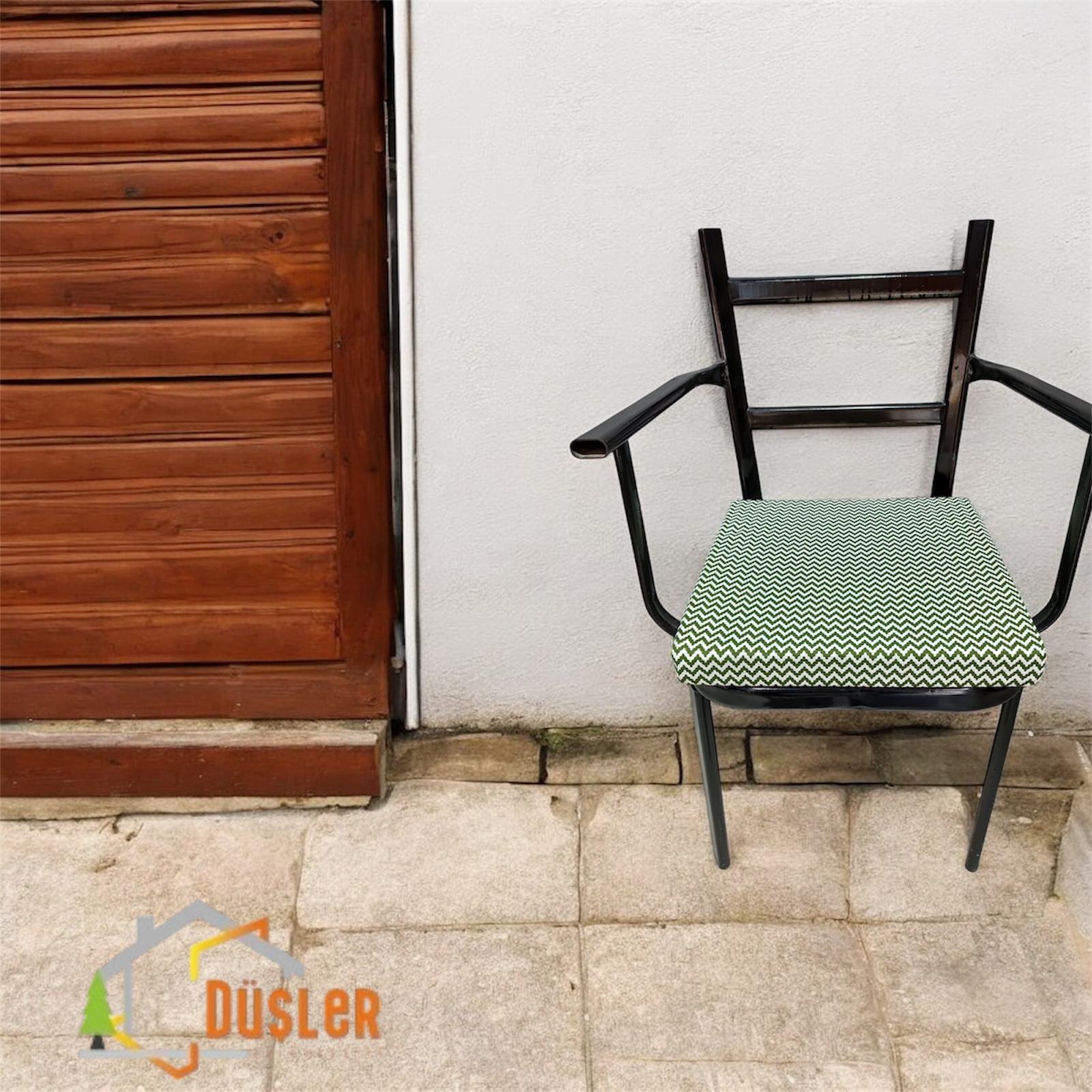 40*40 Yeşil Zikzak Sandalye Minderi