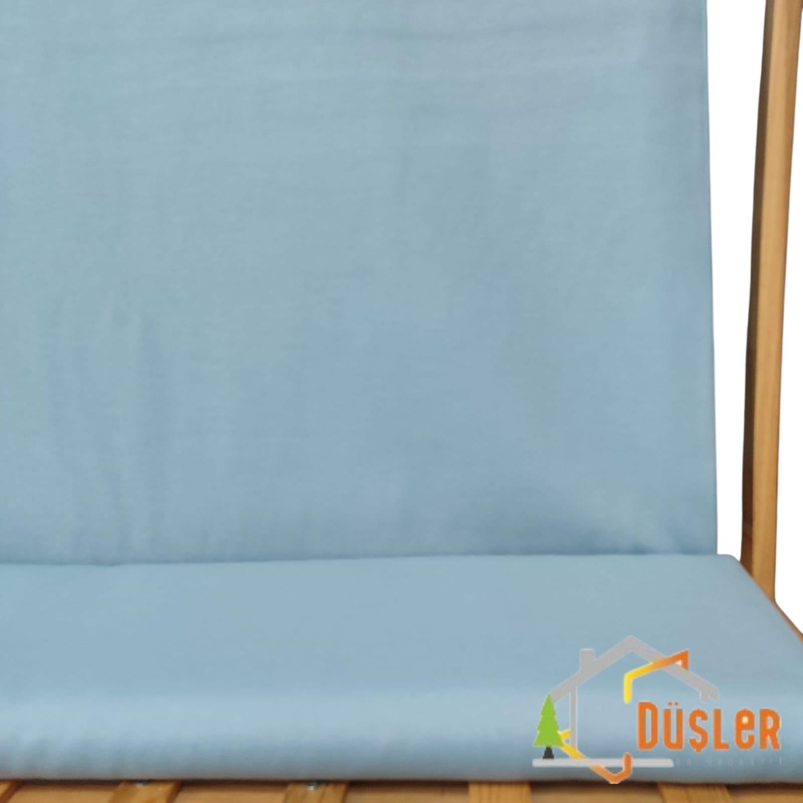 Açık Mavi Düz Desensiz İki Taraflı Su ve Leke İtici Panama Keteni Küçükçalık Premier Duck Kumaş Bezi 100x180