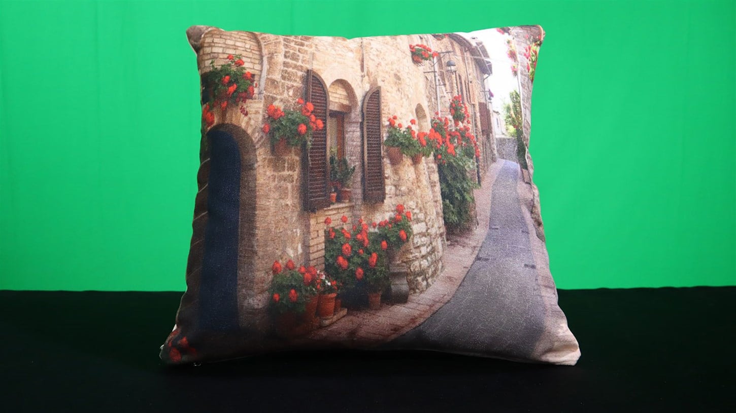 Kırlent Ev ve Yol Deseni