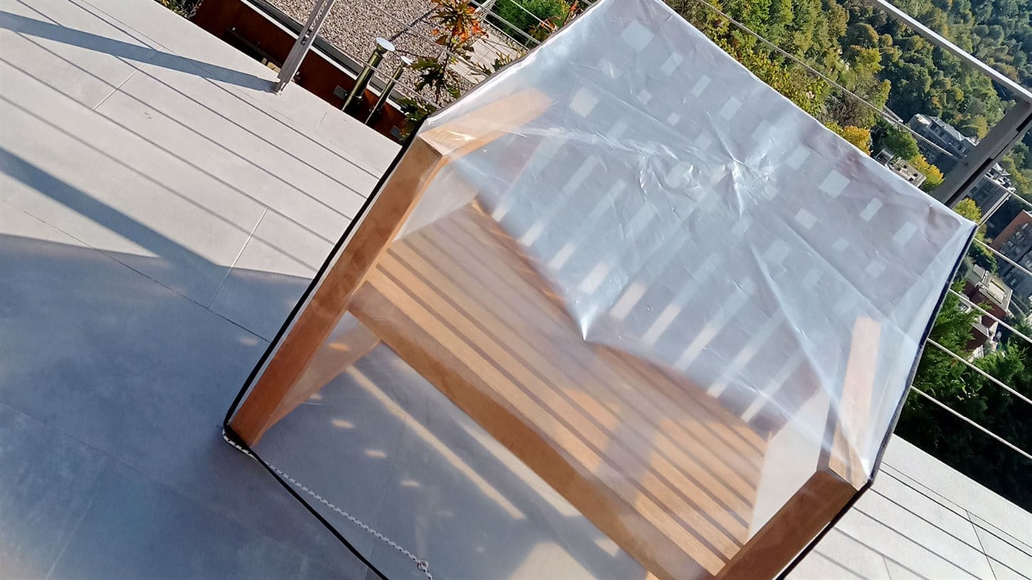 Tekli Koltuk Koruma Örtüsü Şeffaf 80×80 