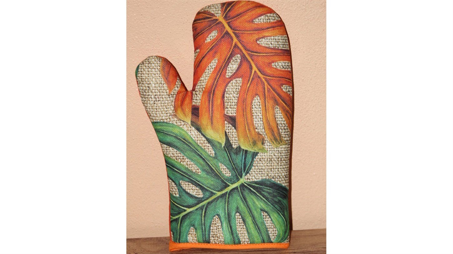 Fırın Eldiveni Devetabanı Desen