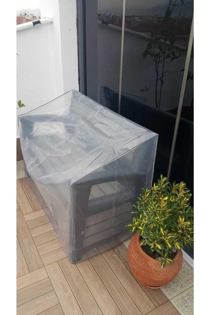 İkili Koruma Örtüsü Şeffaf 130×80