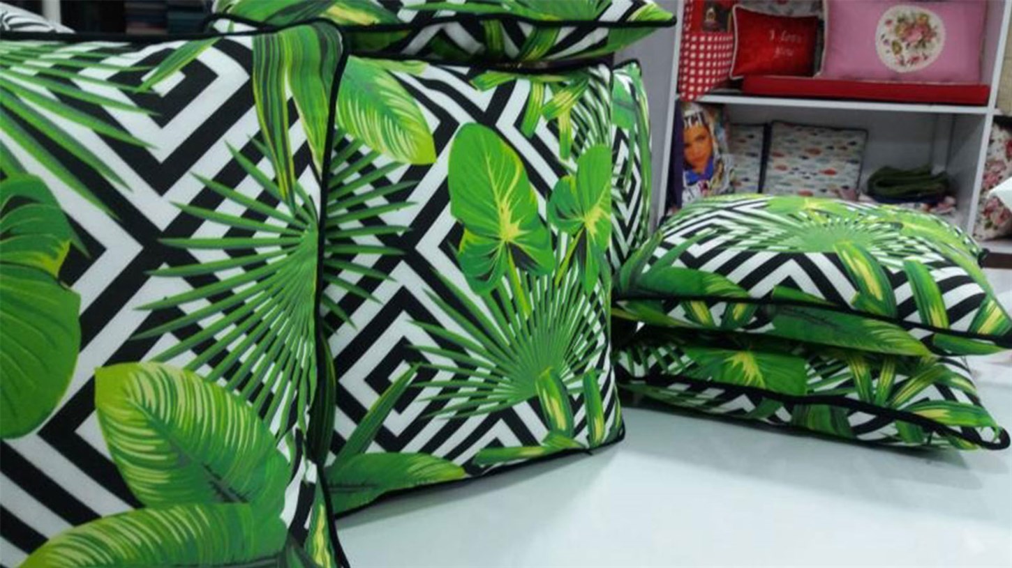 Kırlent Zikzak Yaprak