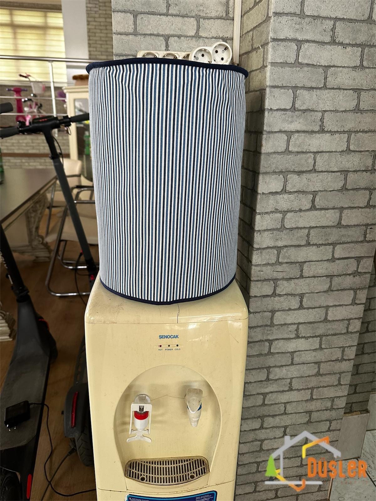 Lacivert Çizgili Damacana Kılıfı Sebil Koruma Saklama Örtüsü 