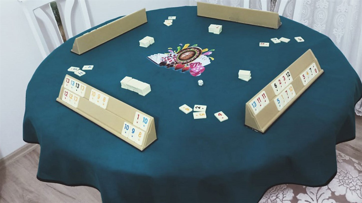 Oyun Masa Örtüsü Baskılı 150 Çap (yuvarlak)Çuha Kumaş
