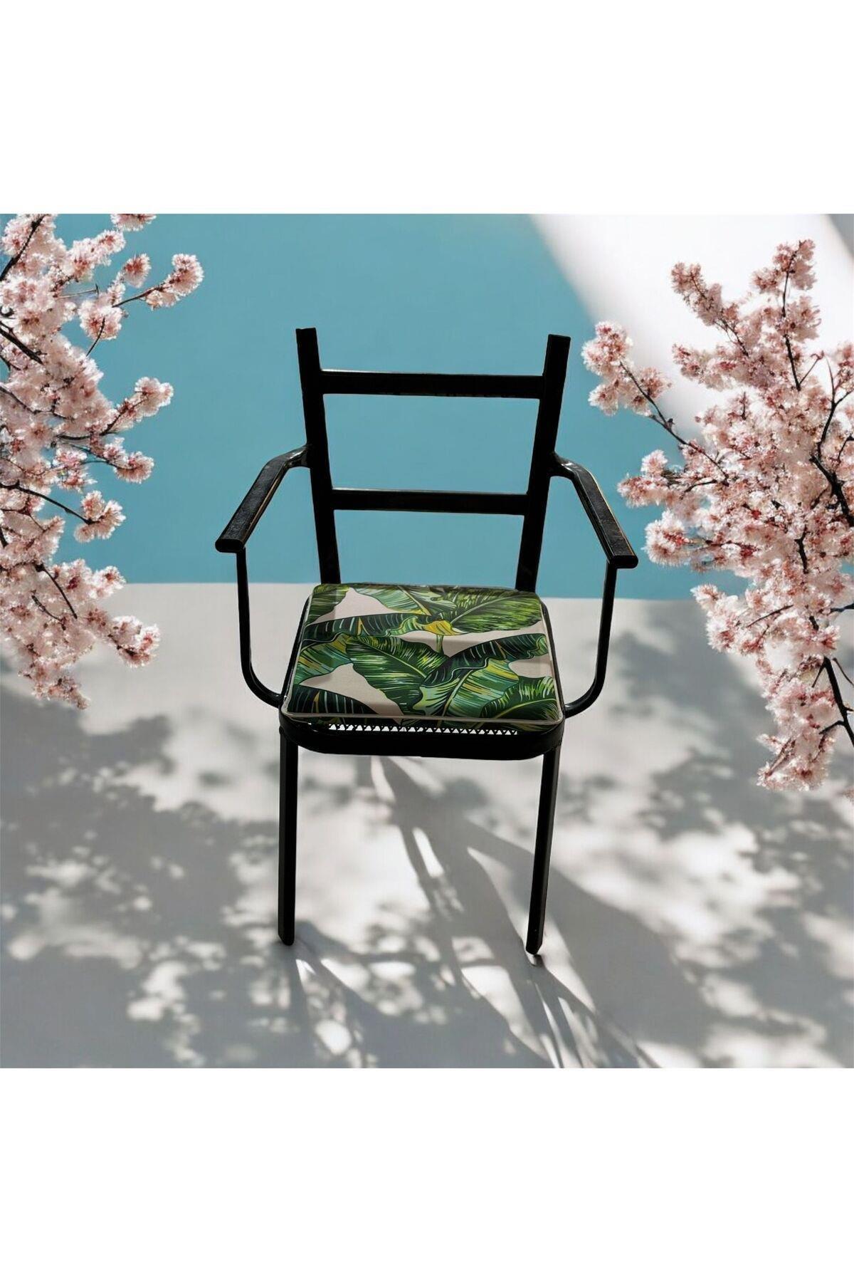 Sandalye Minderi Muz Yaprağı 40x40