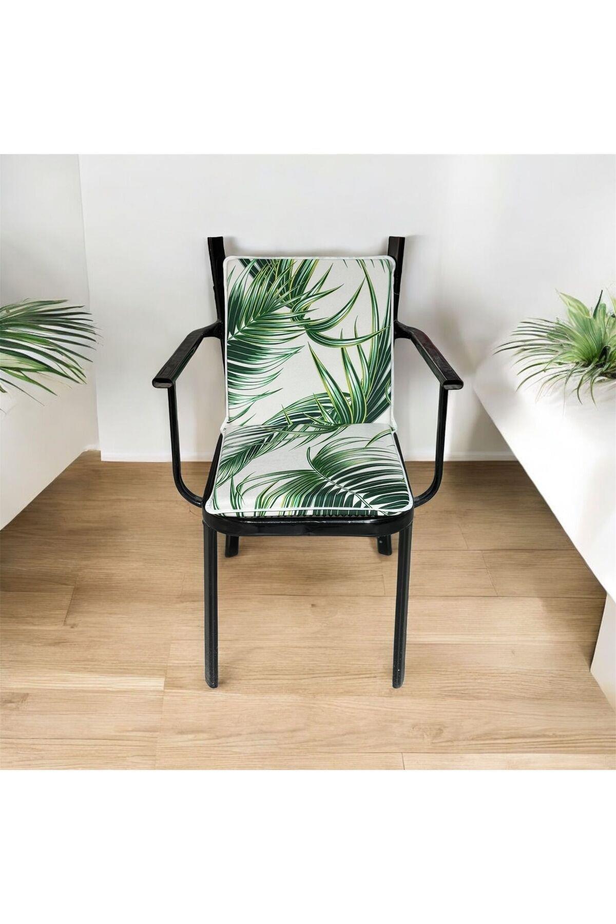 Sandalye Minderi Palmiye 40x80 Sırtlı