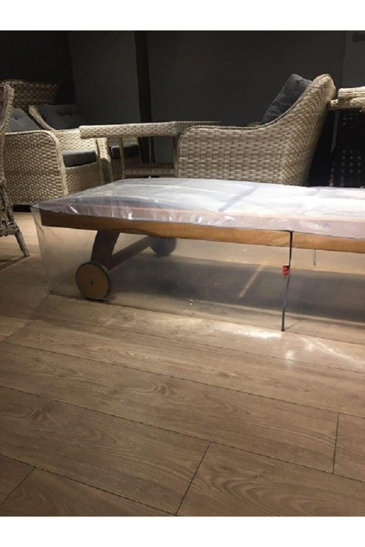 Şezlong Koruma Örtüsü Şeffaf 200×75