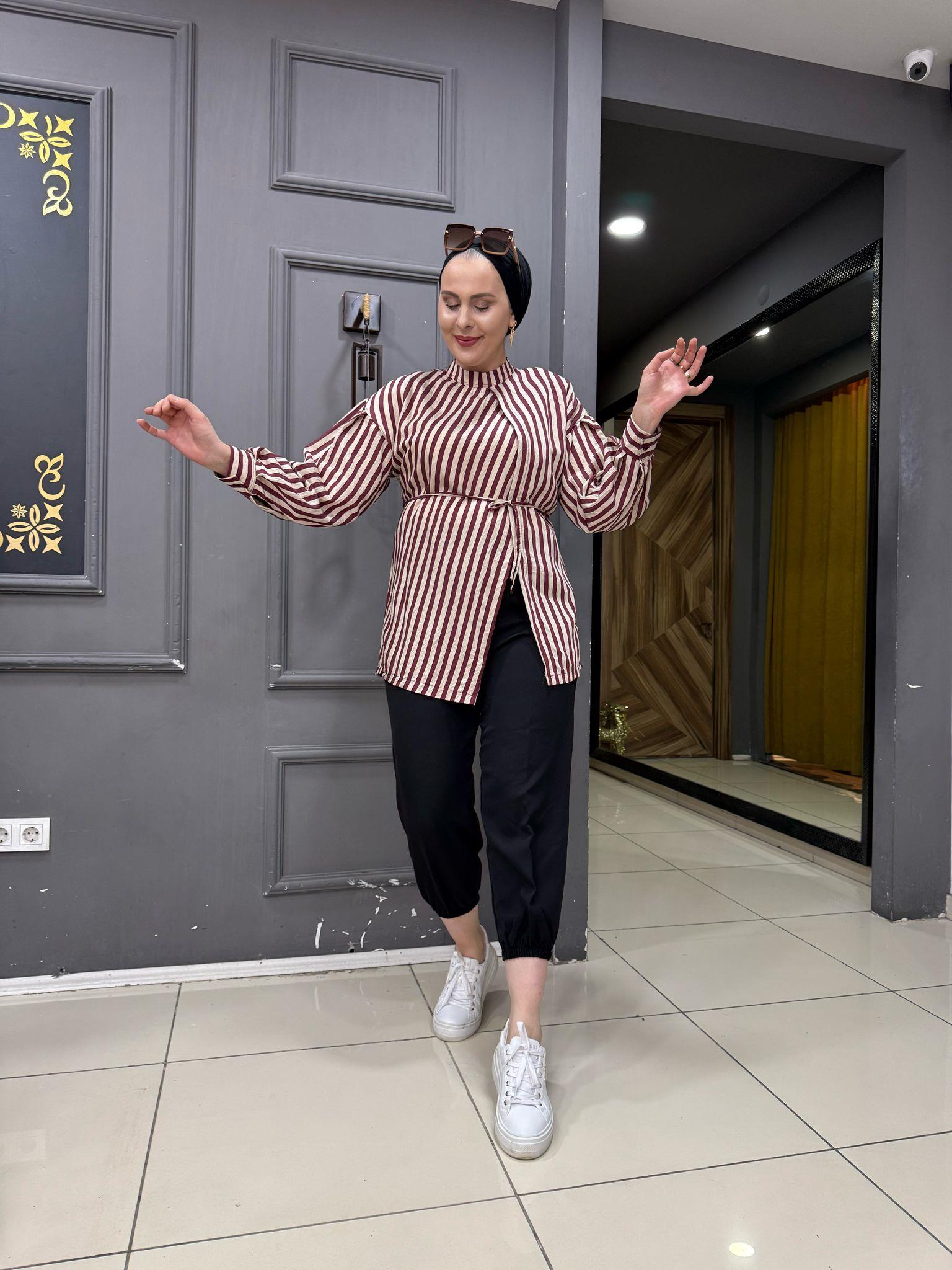 Çapraz Gömlek Bordo