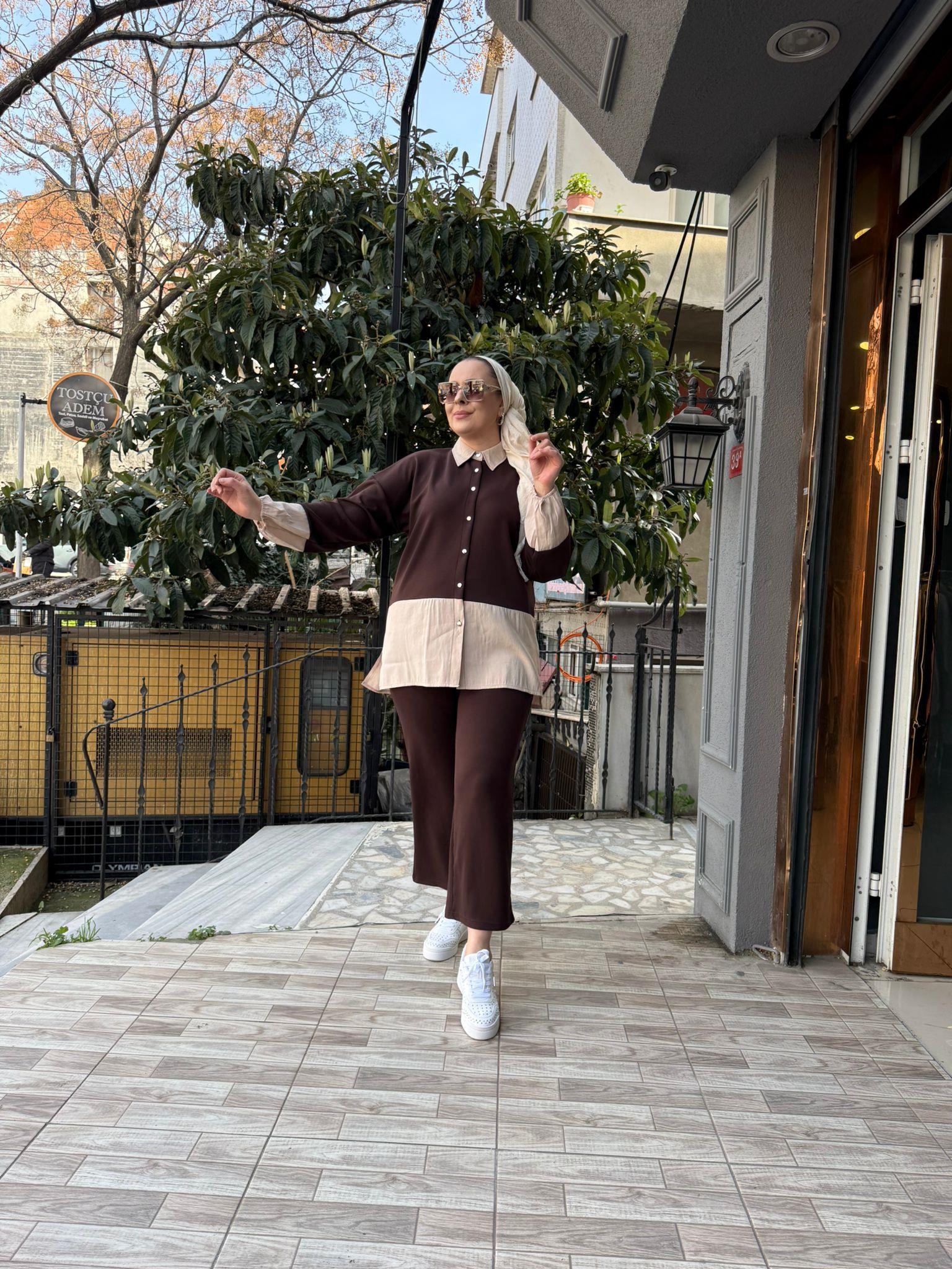 Garnili Oysh Takım Kahve