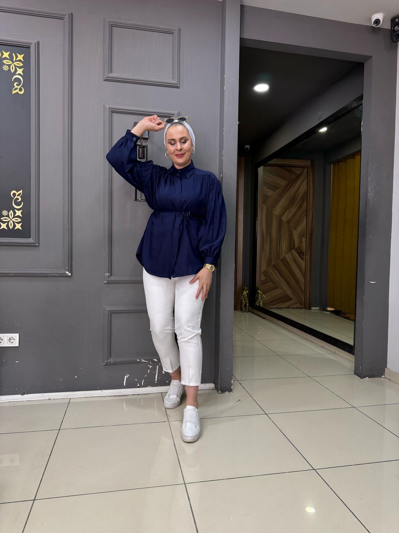 Karpuz Kol Gömlek Lacivert