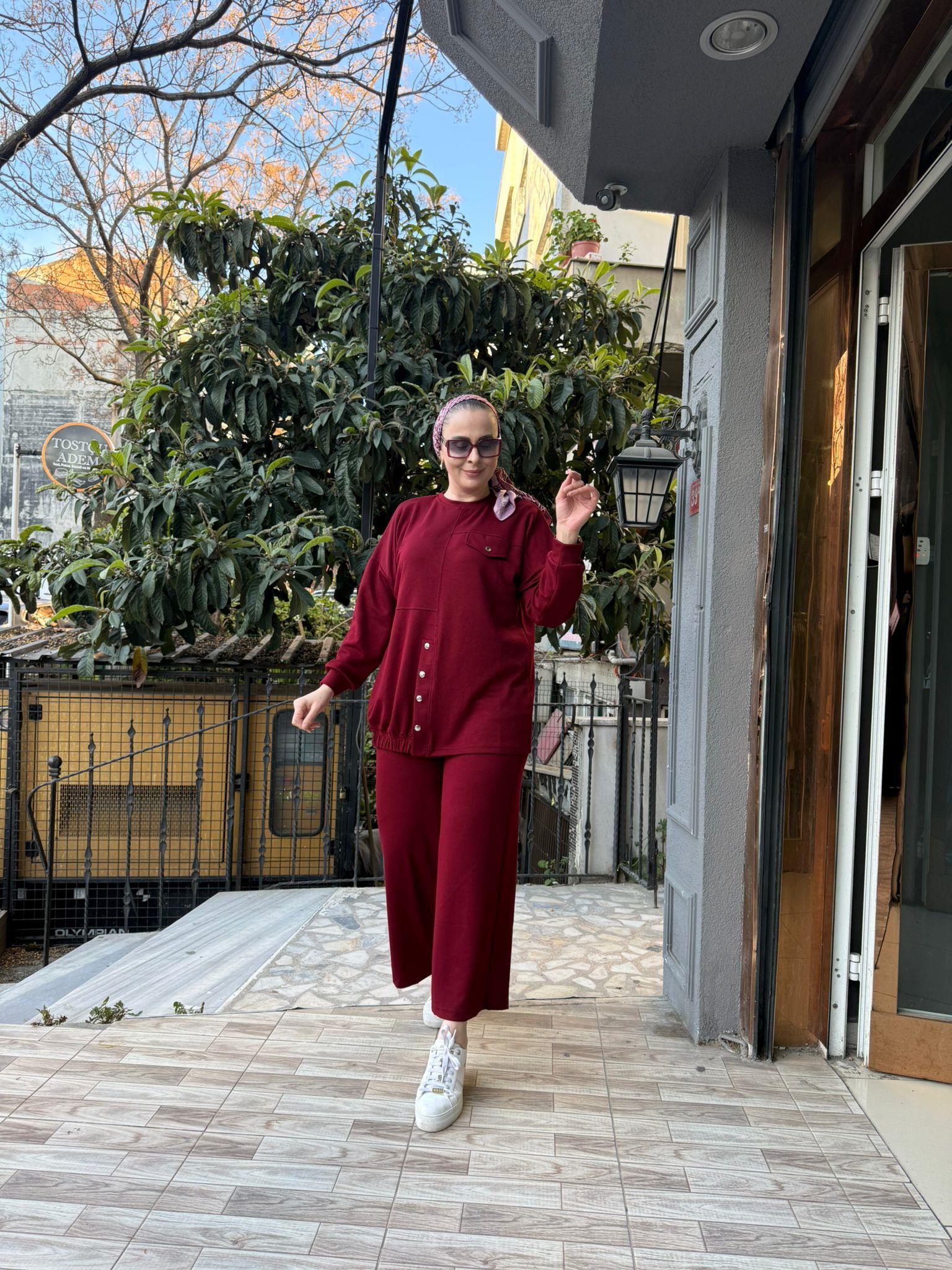 Lastik Detay Oysh Takım Bordo
