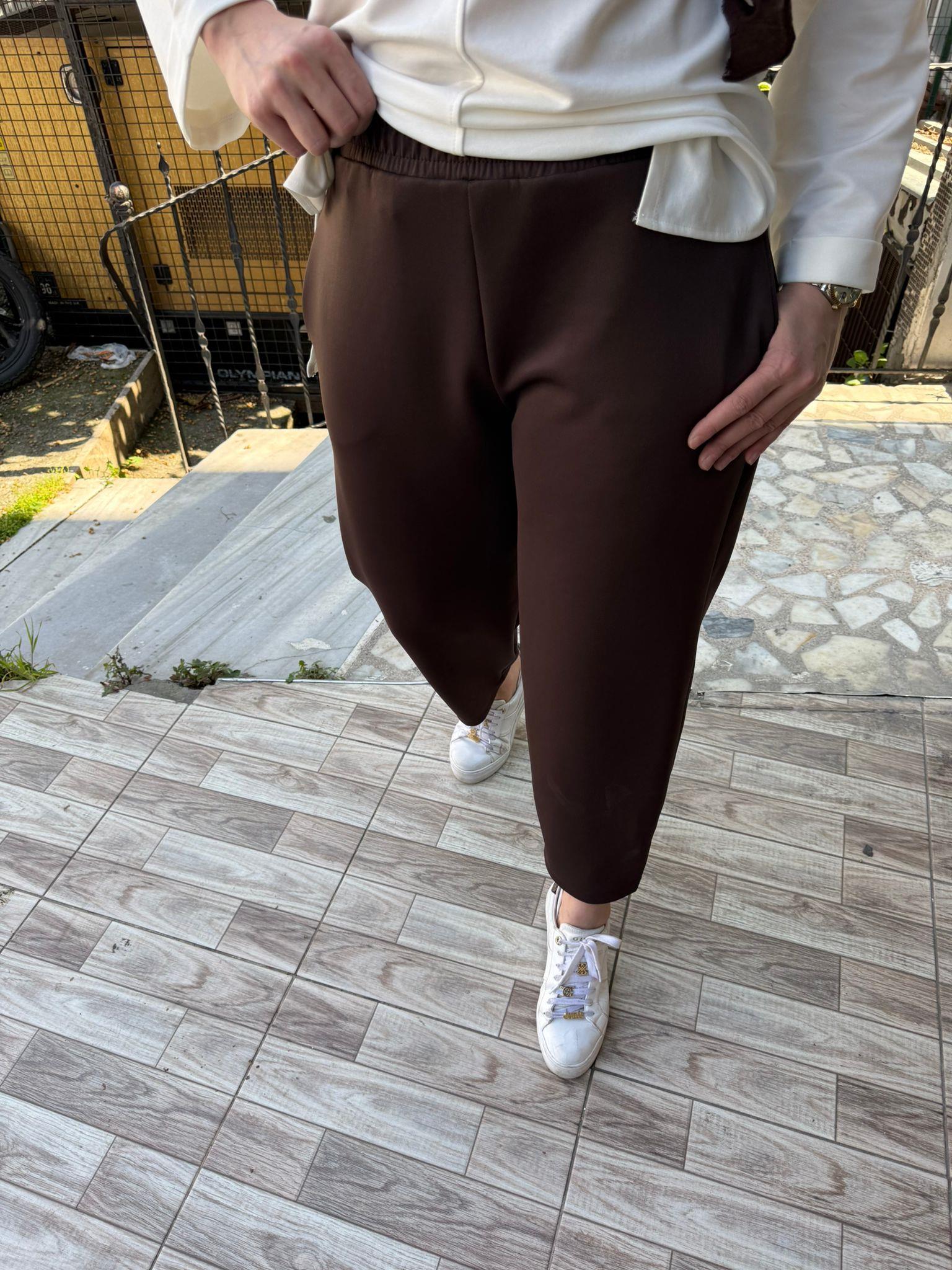 Scuba Şalvar Pantolon Kahve