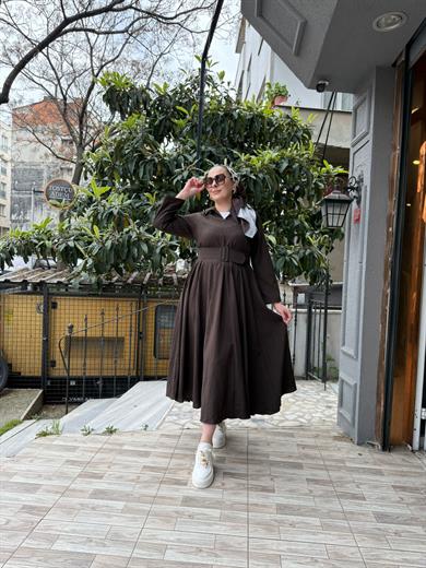 Bürümcük Elbise Kahve