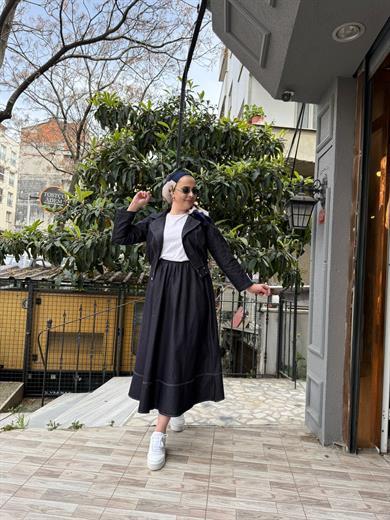 Kot Etekli Takım Lacivert