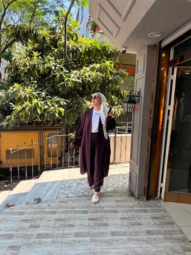 Modal Arabalı Takım Mürdüm