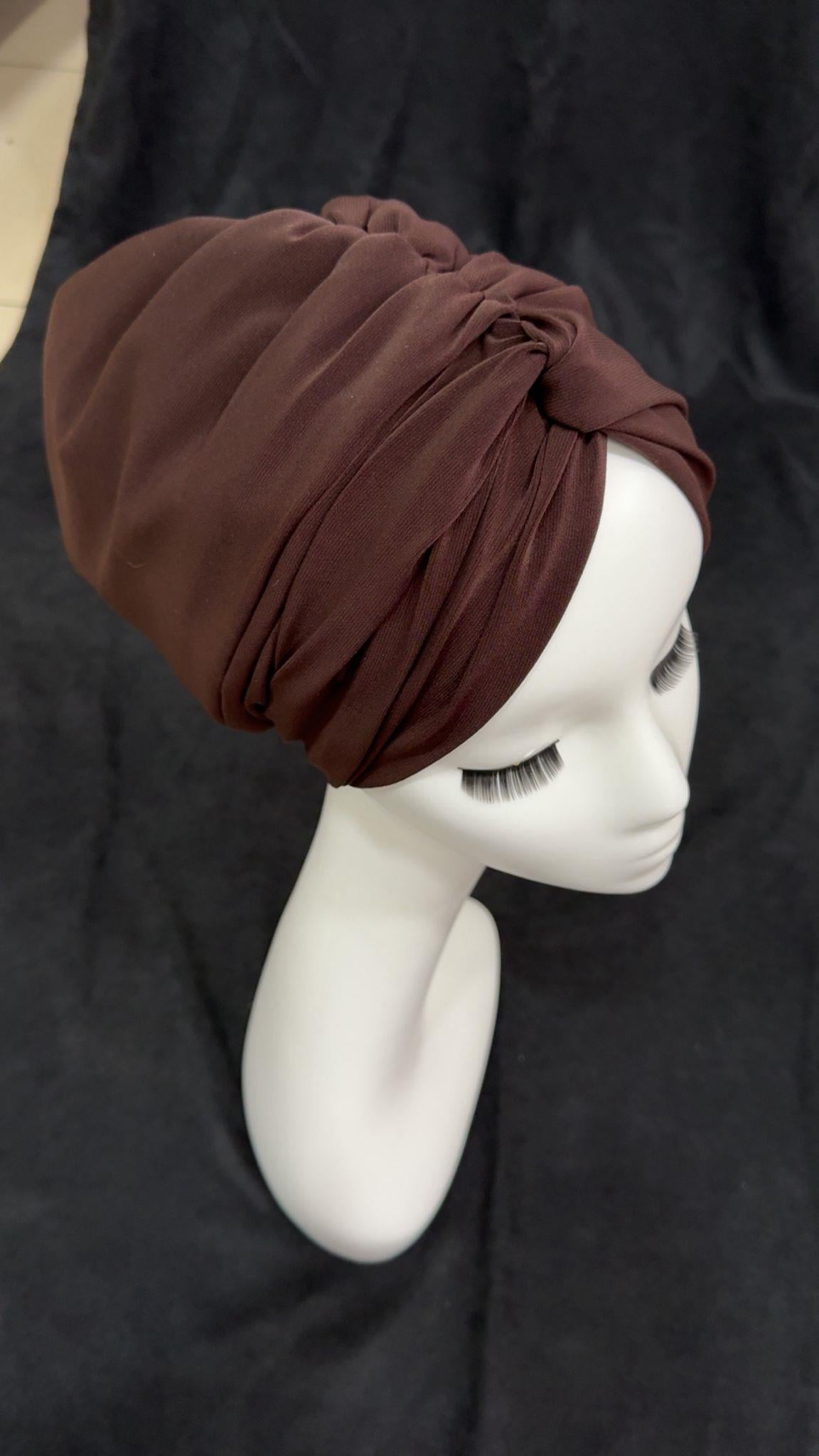 Dolgulu Düğüm Bone Kahve