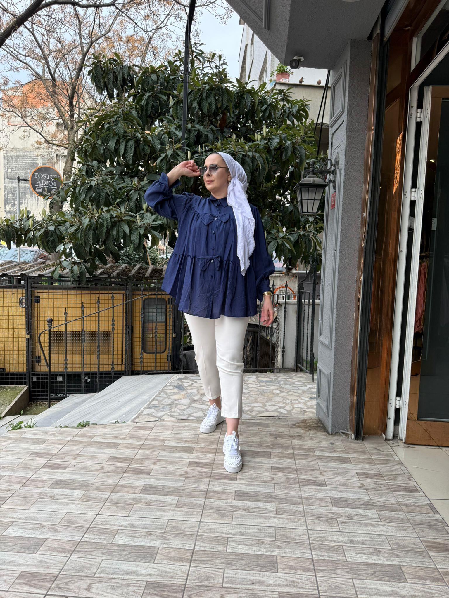 Fiyonk Gömlek Lacivert