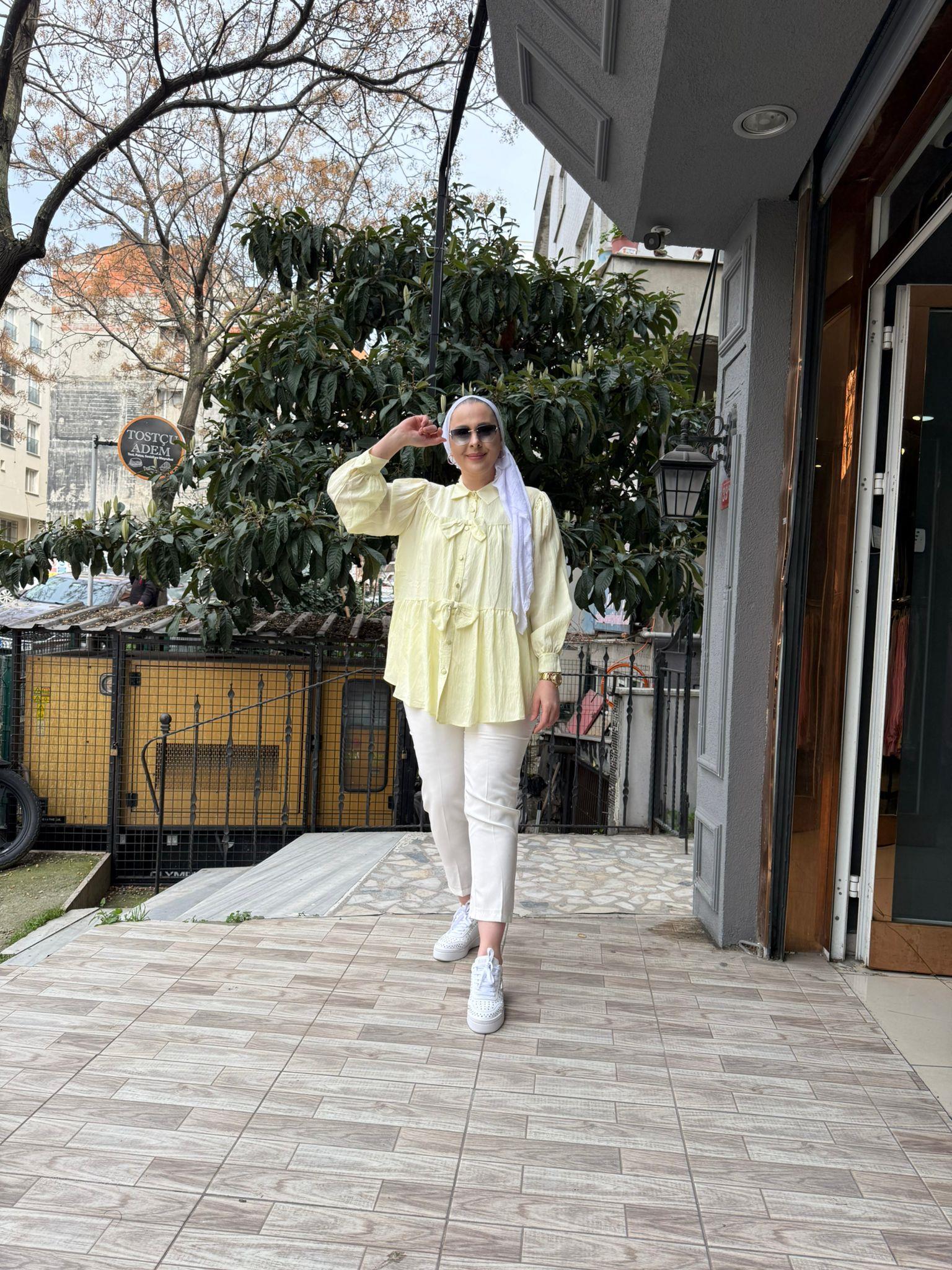 Fiyonk Gömlek Sarı