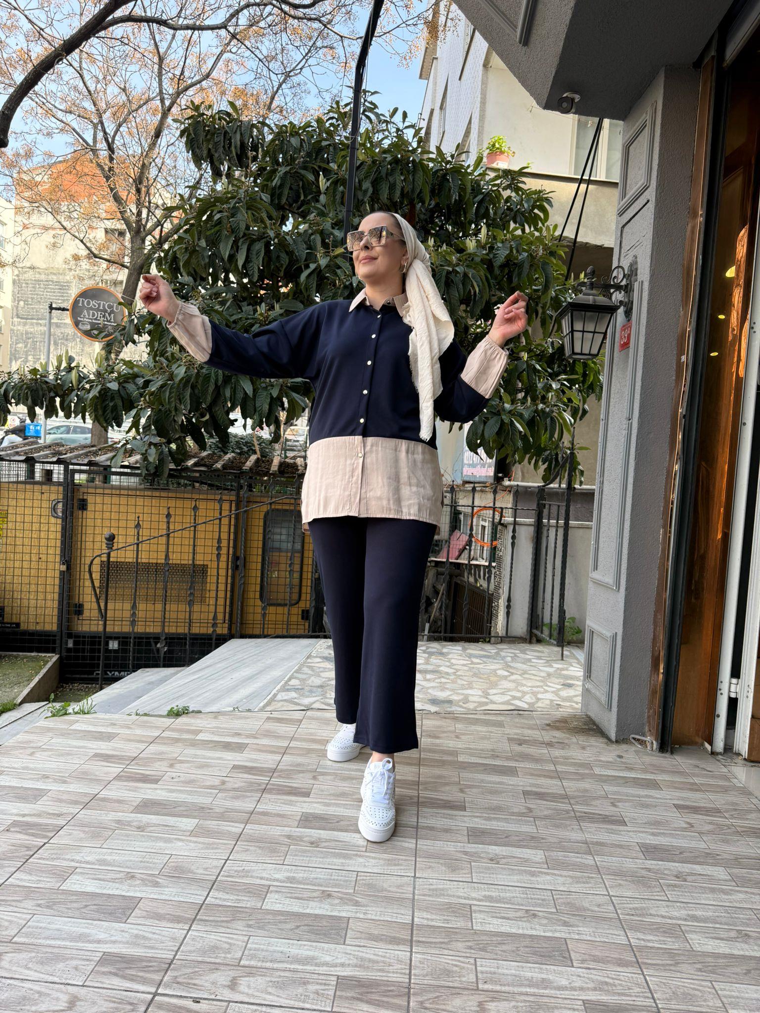 Garnili Oysh Takım Lacivert