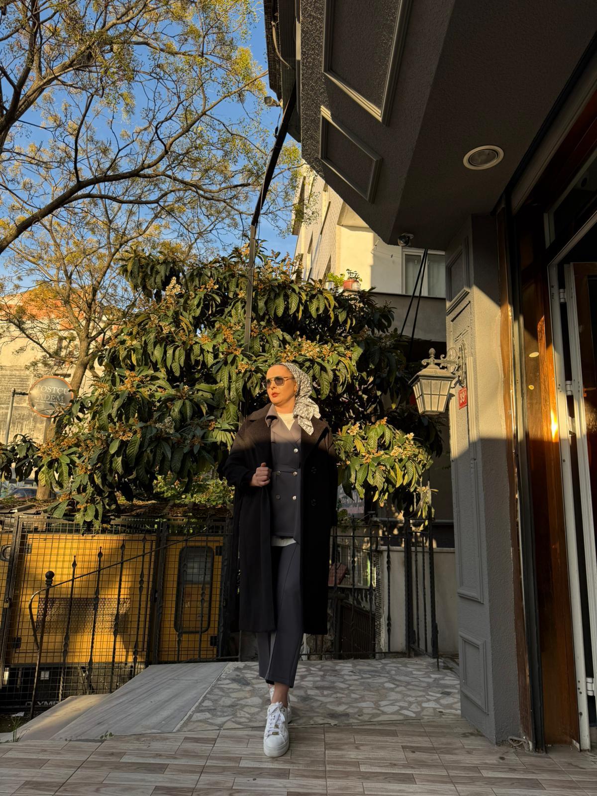 Kaşe Kaban Siyah