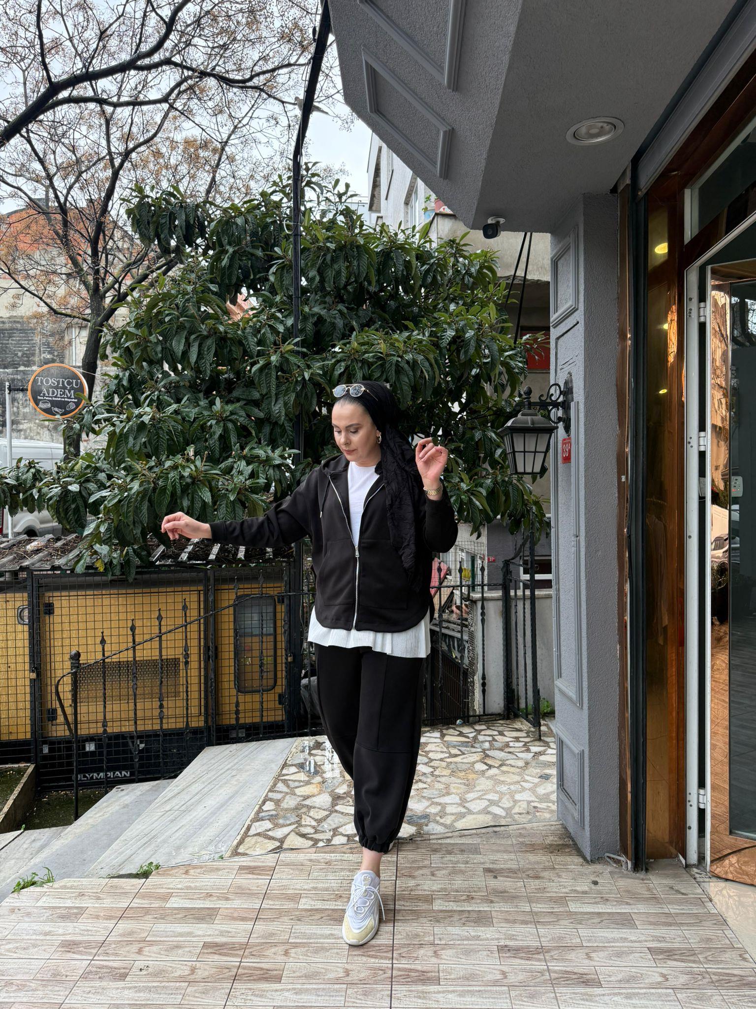 Modal Şalvar Takım Siyah