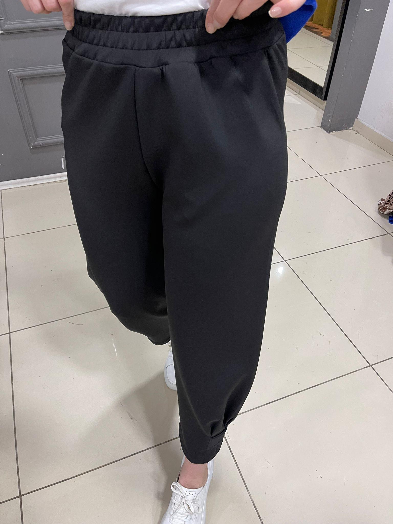 Paça Çıtçıt Şalvar Scuba Pantolon Siyah