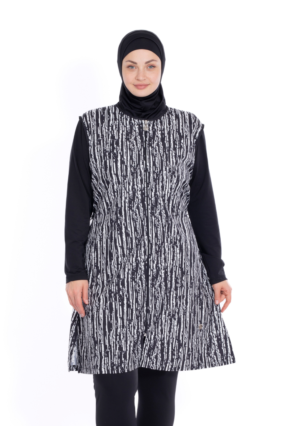 Battal Boy Tesettür Mayo 3XL-6XL Paraşüt Kumaş Su İtici Büyük Beden Mayo